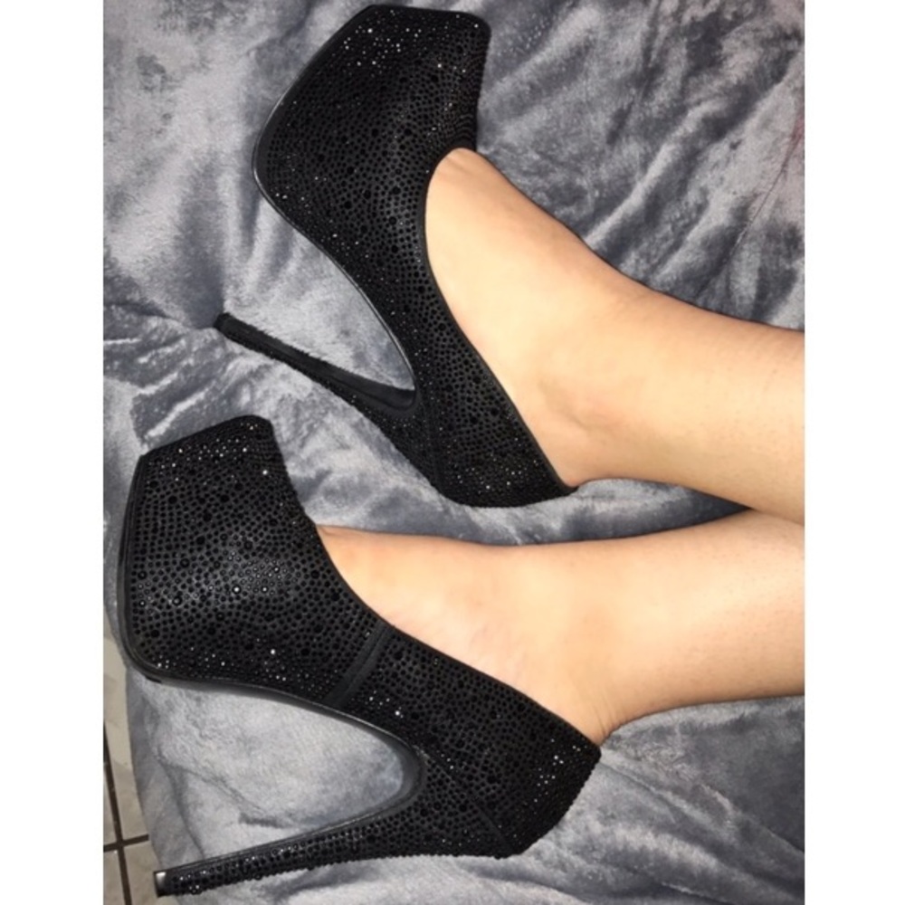 Steve Madden studded platform heels